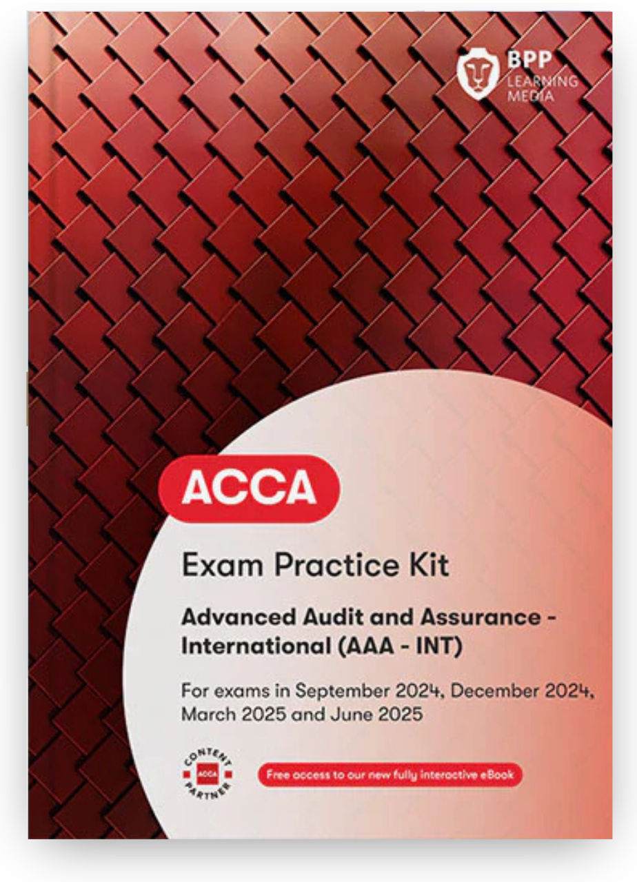 BPP ACCA Advanced Audit and Assurance Exam Kit eBook 2026