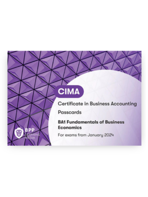 BPP CIMA BA1 Fundamentals of Business Economics Passcards 2026