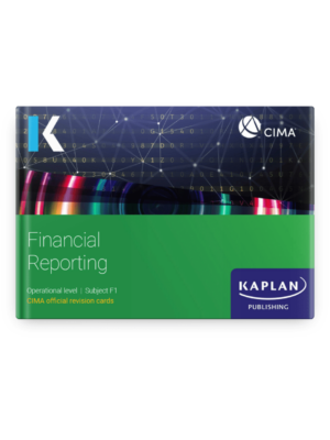 Kaplan CIMA F1 Financial Reporting Revision Cards 2026