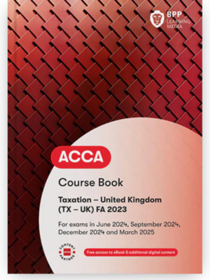 BPP ACCA TX Taxation Course Book eBook 2026